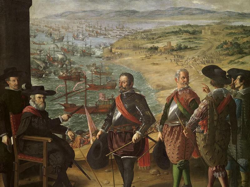 Francisco de Zurbarán's "The Defense of Cadiz Against the English," 1634