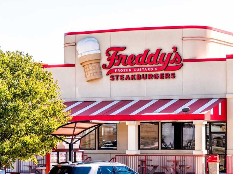Freddy's frozen custard ice cream and steakburgers in Kansas