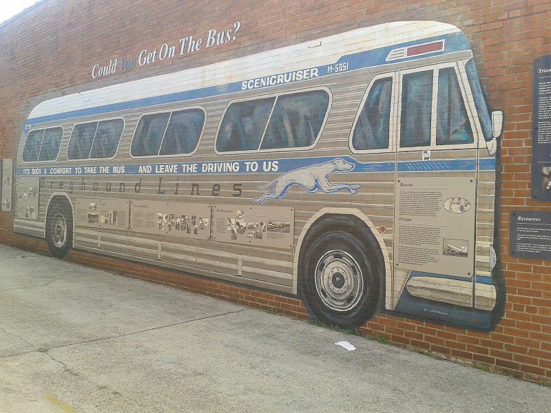 Freedom Riders National Monument mural