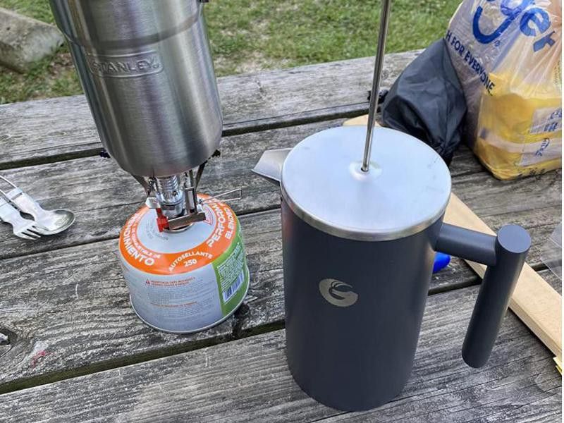 French press coffee maker for camping