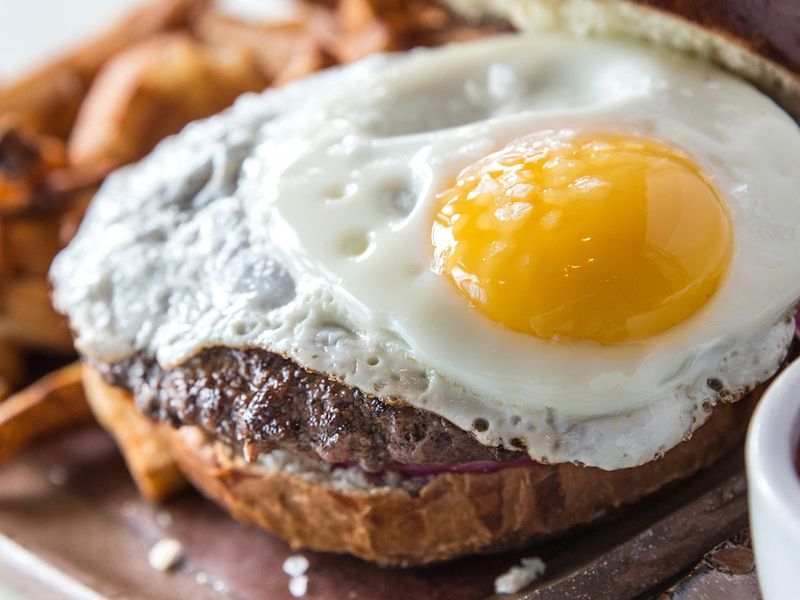 Fried Egg as a Burger Topping