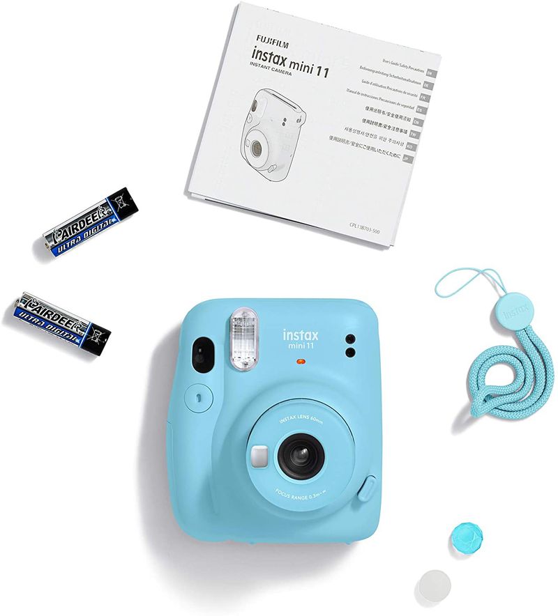 Fujifilm Instax Mini 11 Instant Camera in sky blue