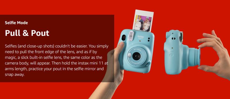 Fujifilm Instax mini selfie mode