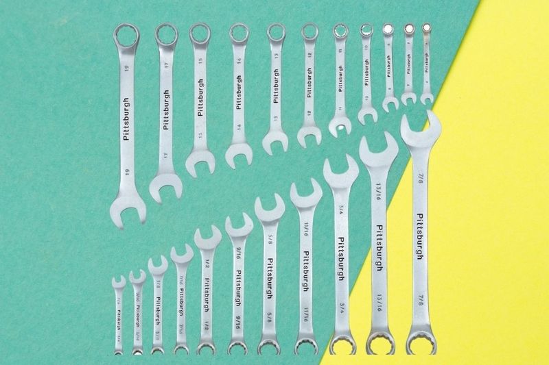 Fully Polished SAE and Metric Combination Wrench Set, 22 Pc.