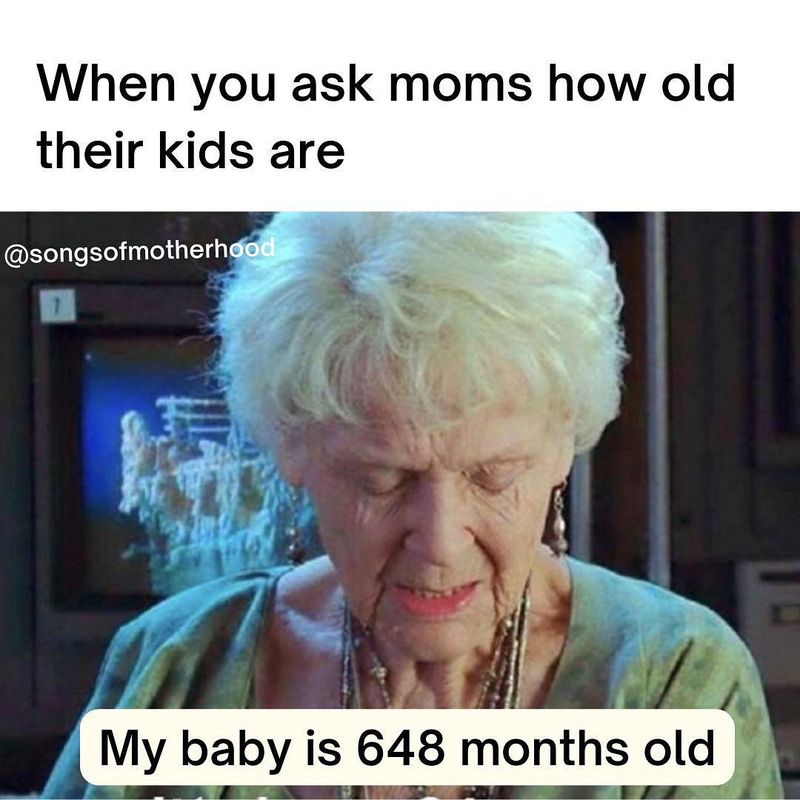 Funny baby meme about age