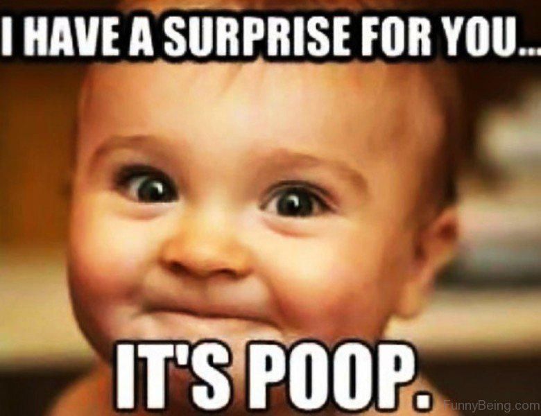 Funny baby poop meme