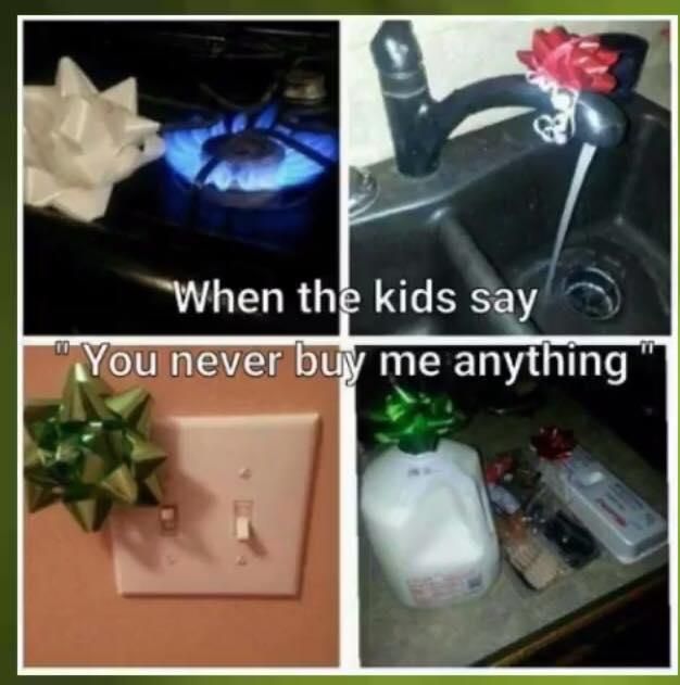 Funny Christmas presents for kids meme