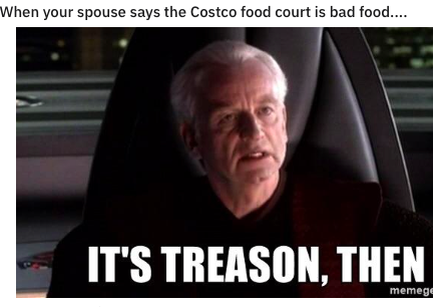 Funny costco food court meme