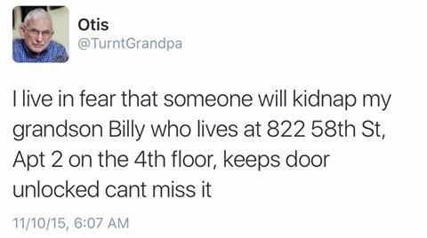 Funny grandpa tweet