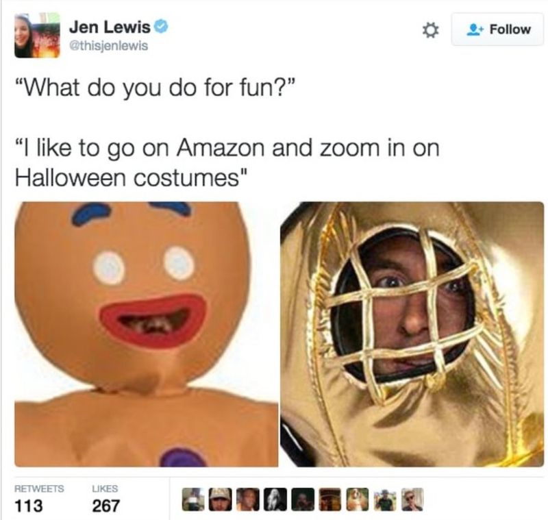 Funny Halloween costume meme