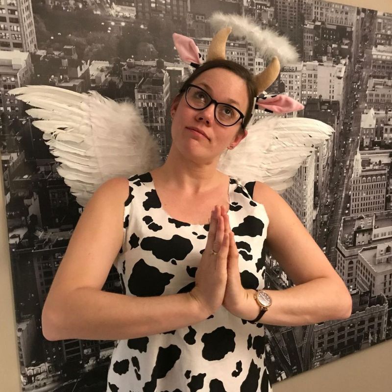 Funny holy cow costume