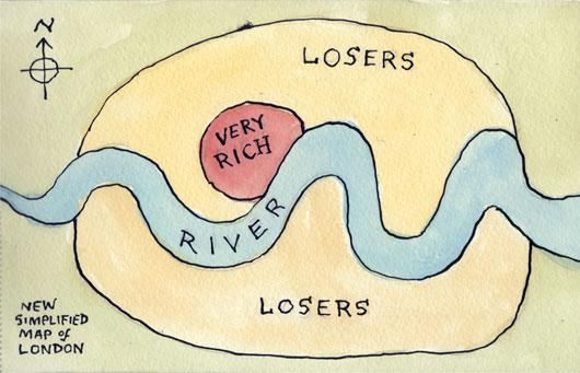 Funny map of London