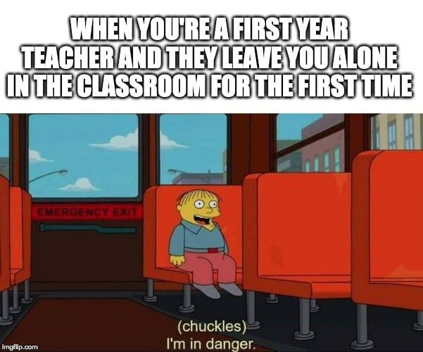 Funny meme about new teachers