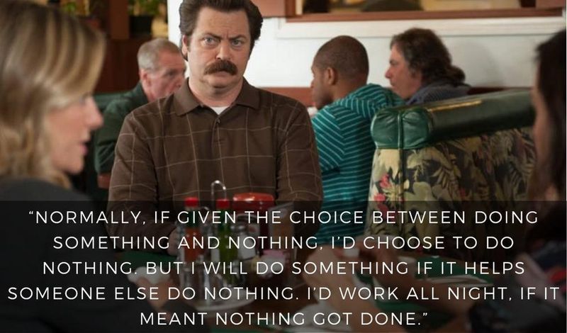 Funny Parks and Rec quote