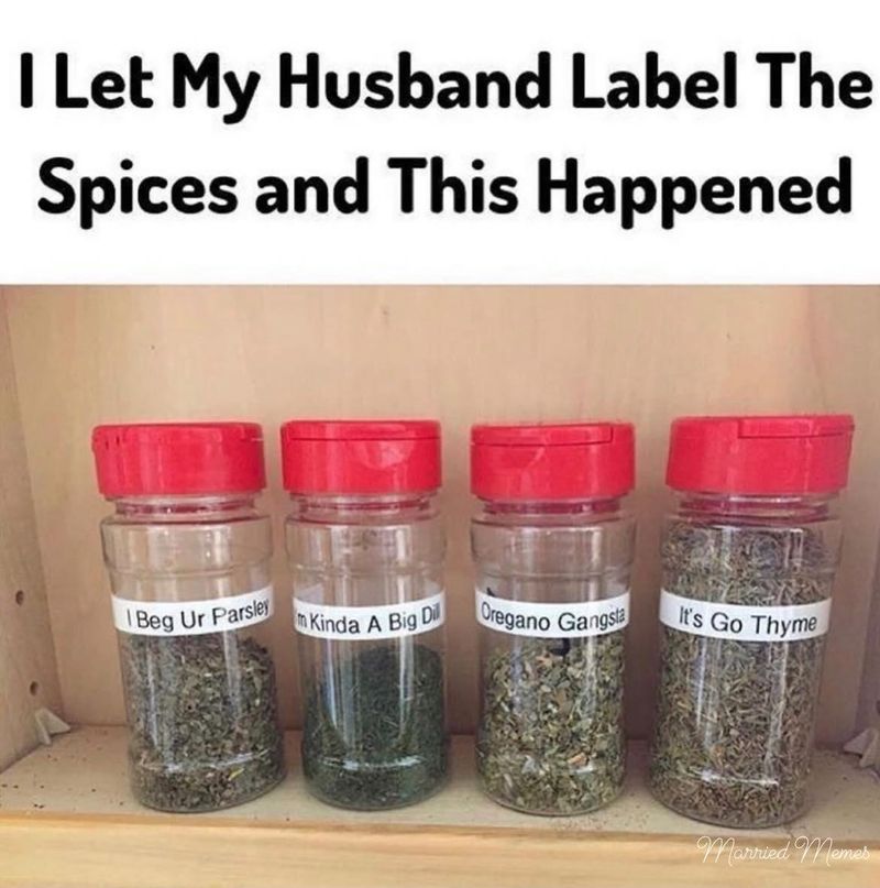 Funny spice labels