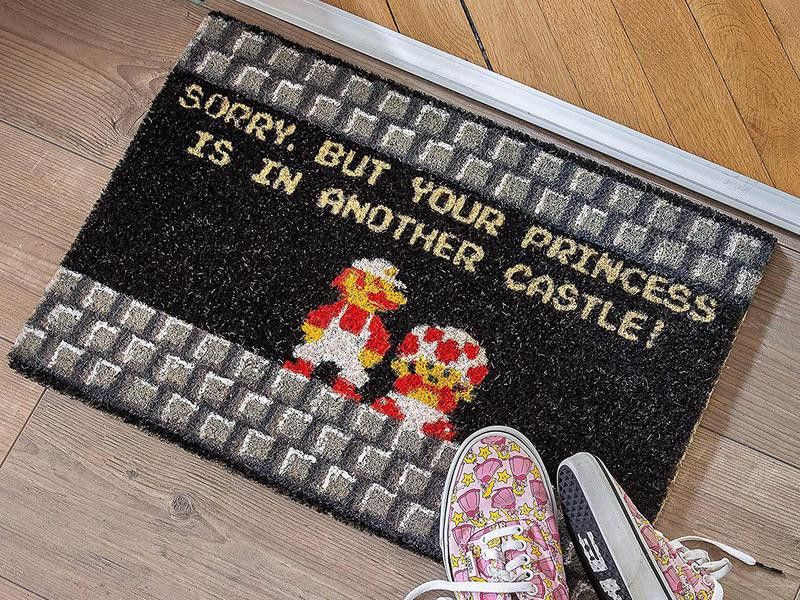 Funny Super Mario doormat