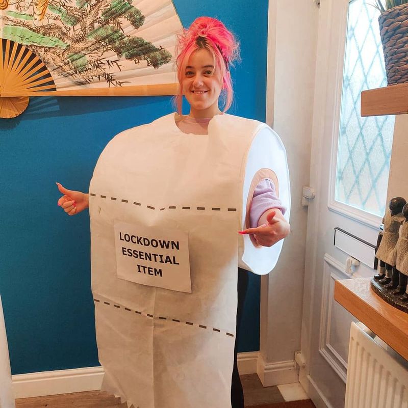 Funny toilet paper costume