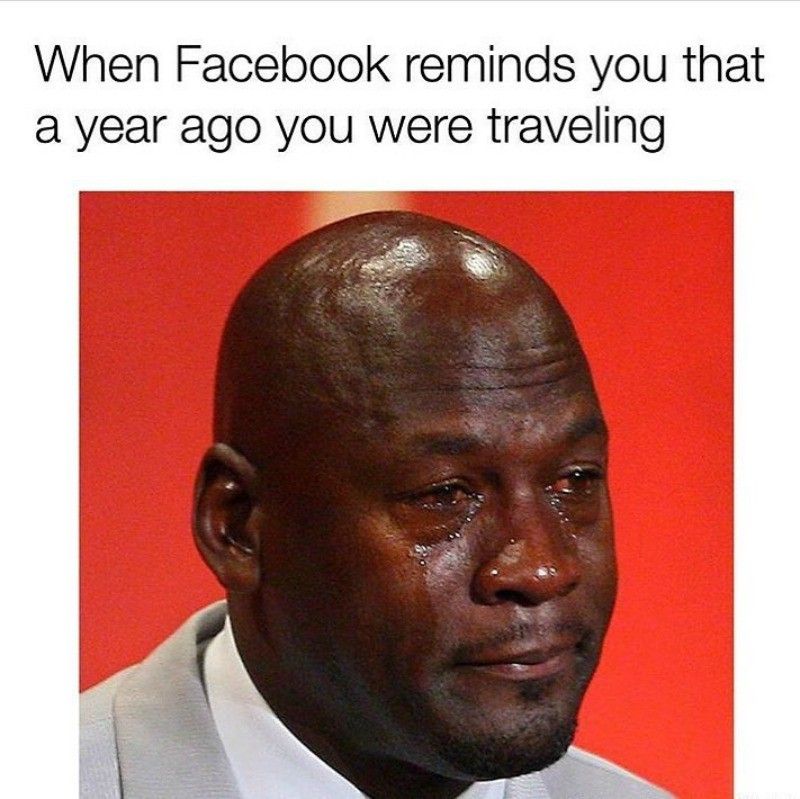 Funny Travel Meme with Michael Jordan Crying