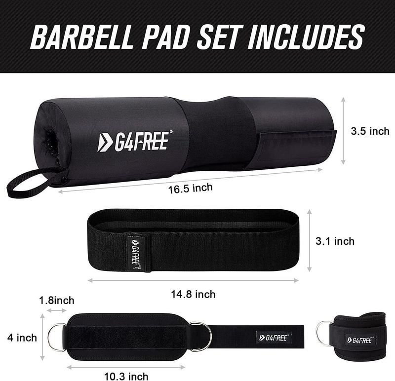 G4Free 7pcs Barbell Pad Set
