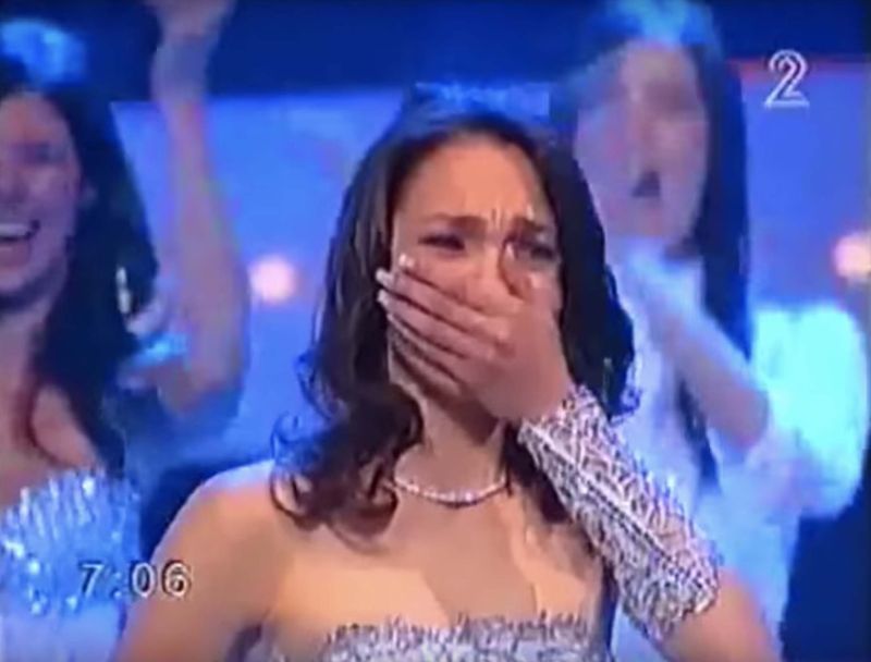 Gal Gadot in a pageant