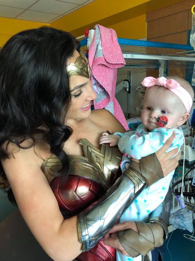 Gal Gadot with a child