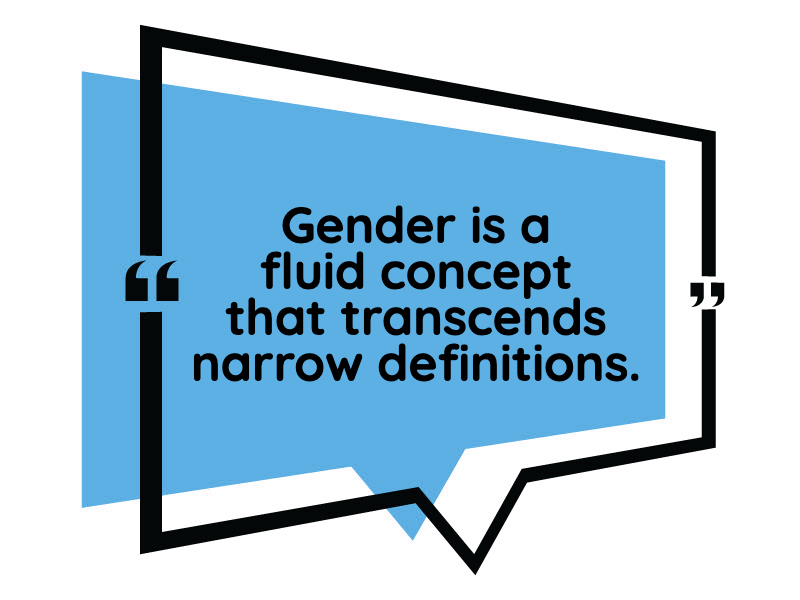 Gender is a fluid concept