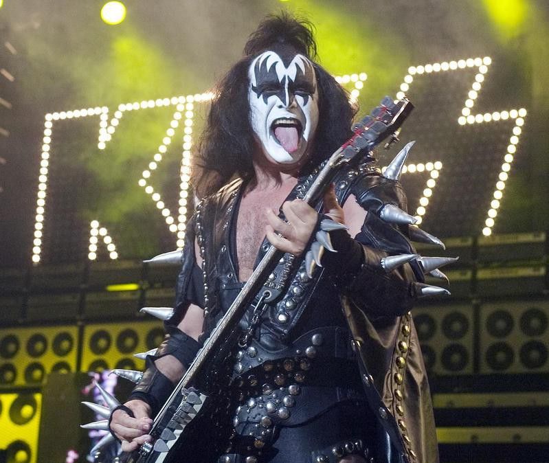Gene Simmons as the Demon in a Kiss concert