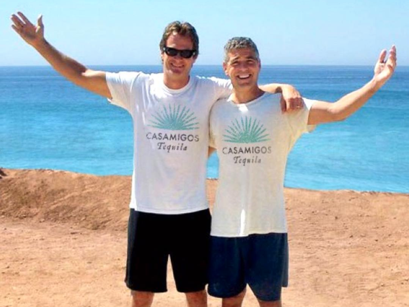 George Clooney and Rande Gerber in Mexico