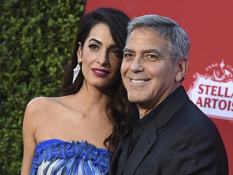 George Clooney is all smiles
