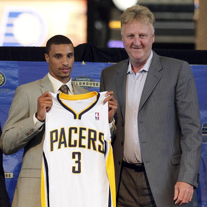 George Hill and Larry Bird