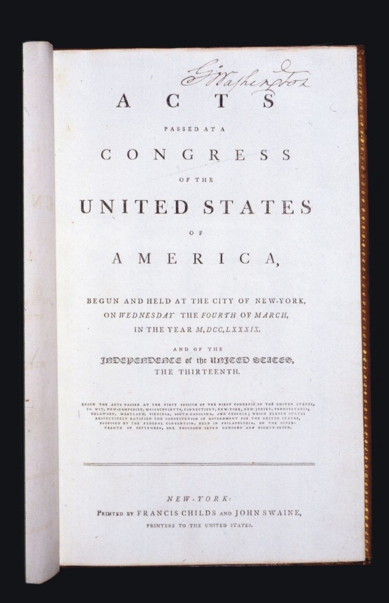 George Washington’s Acts of Congress