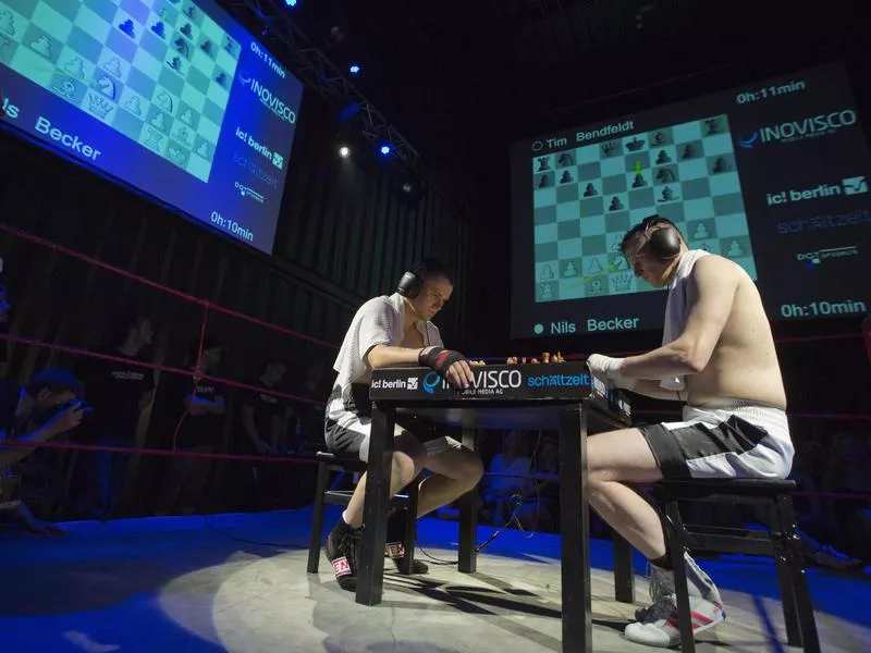 Chessboxing match at the Intellectual Fight Club in Berlin