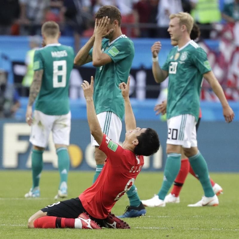 Germany gets upset by South Korea