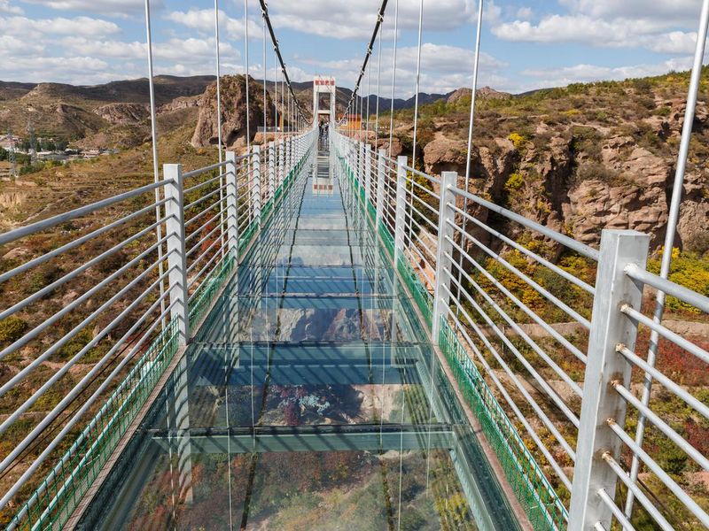 Glass suspension bridge in Zhangjiajie