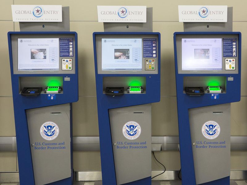 Global Entry security kiosks