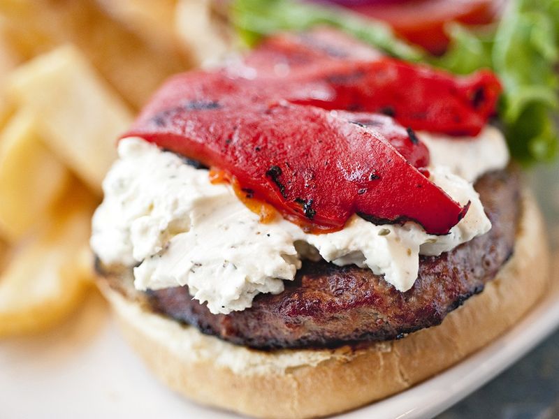 Goat Cheese Burger Topping