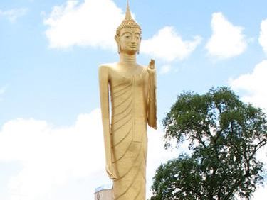 Golden slender Buddha in Thailand