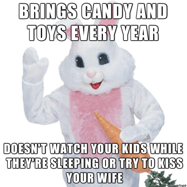 Good guy Easter bunny meme