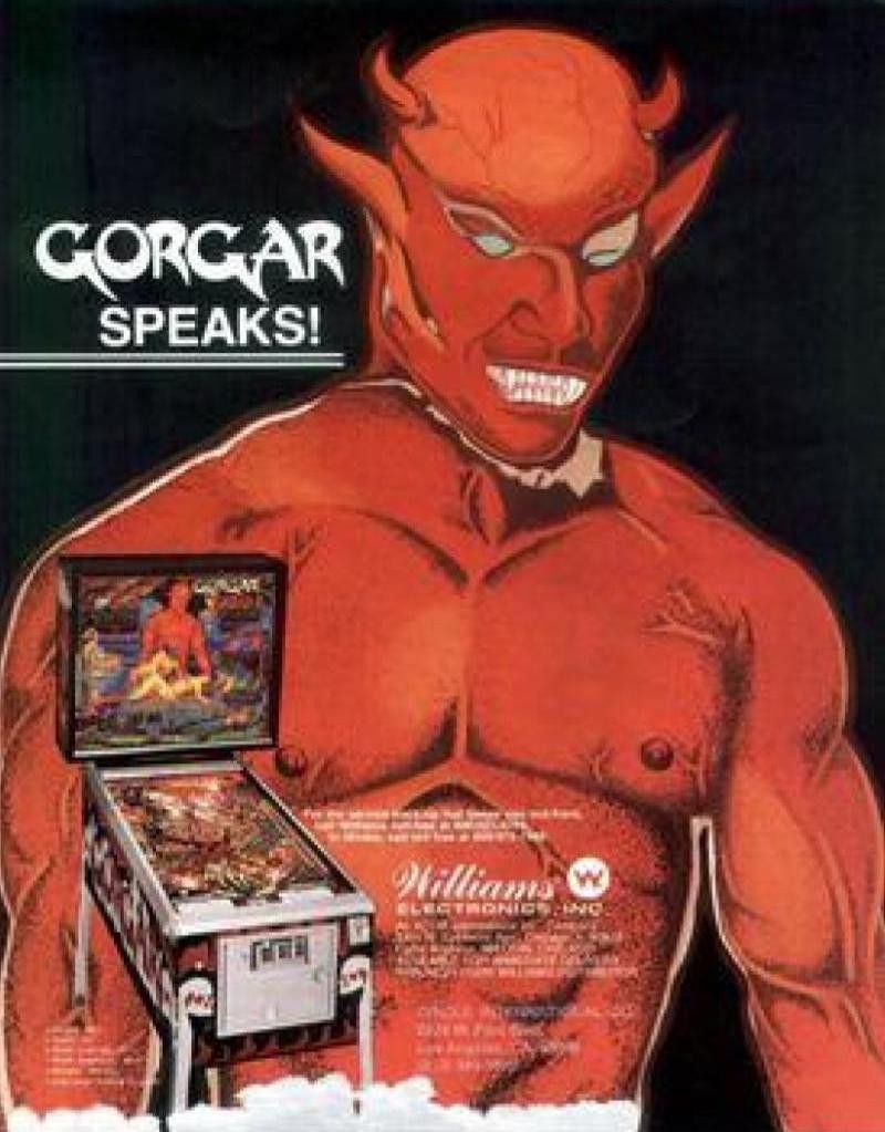 Gorgar pinball machine