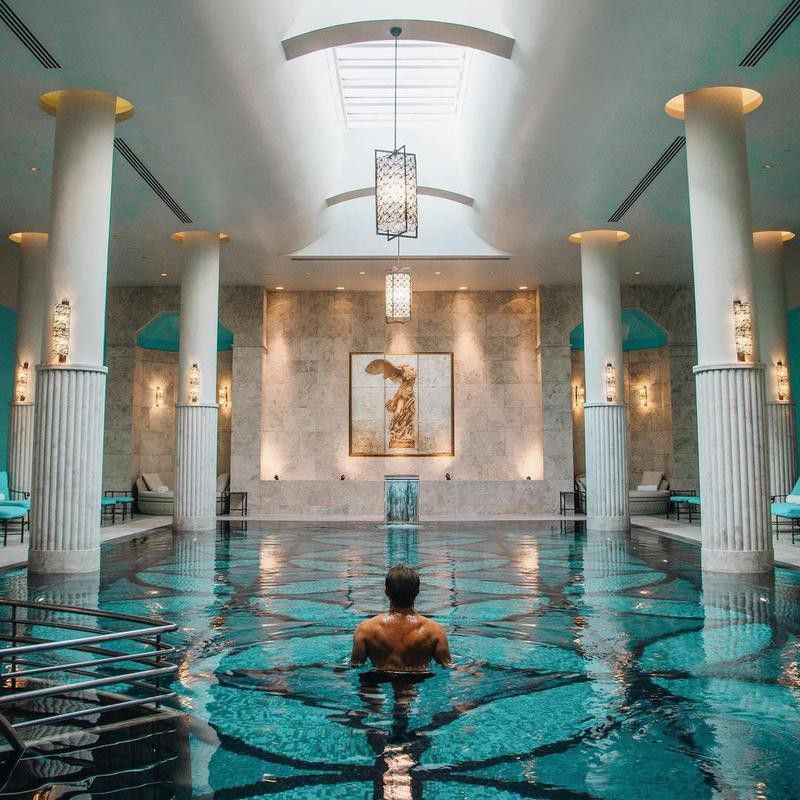 Gorgeous Indoor Hotel Pool in Istanbul