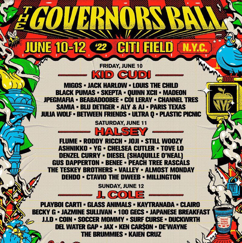 Governors Ball lineup