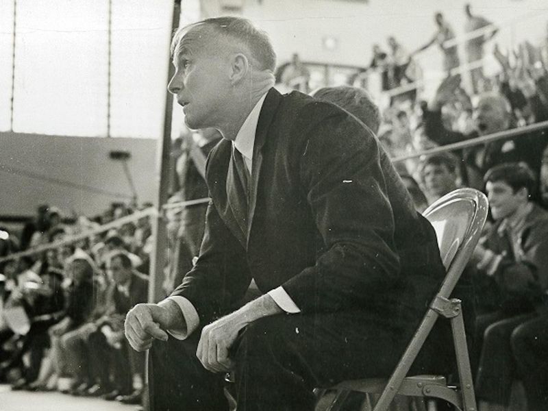 Granby wrestling head coach Billy Martin