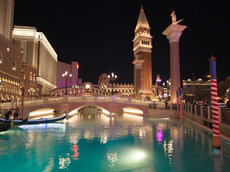 Grand Canal of The Venetian at Night