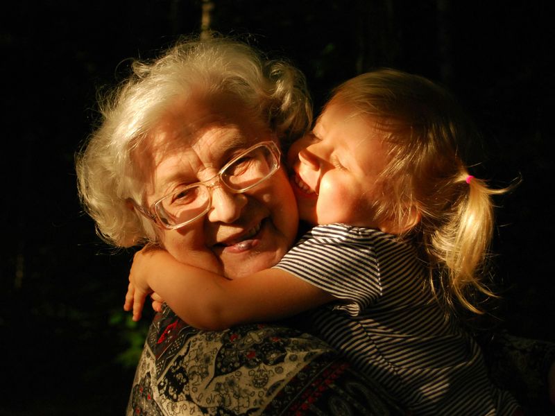 Grandma and child