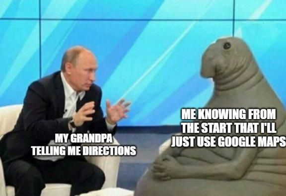 Grandpa giving directions