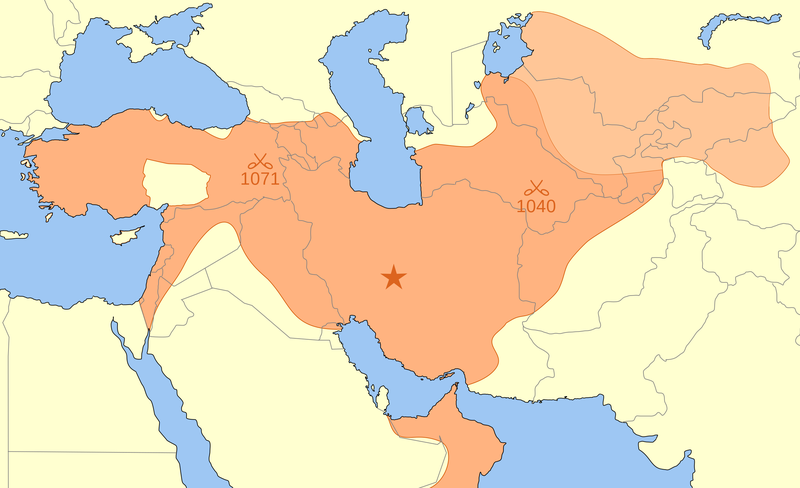 Great Seljuq Empire at its height