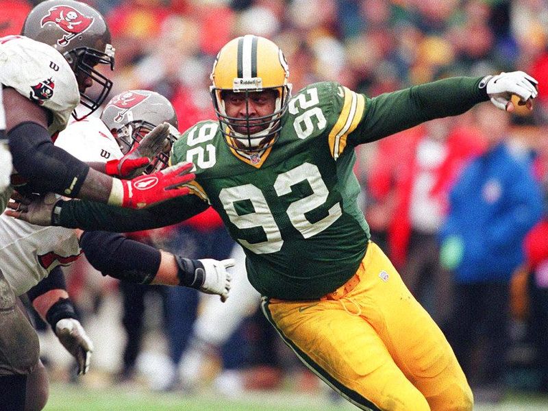 Green Bay Packers defensive end Reggie White