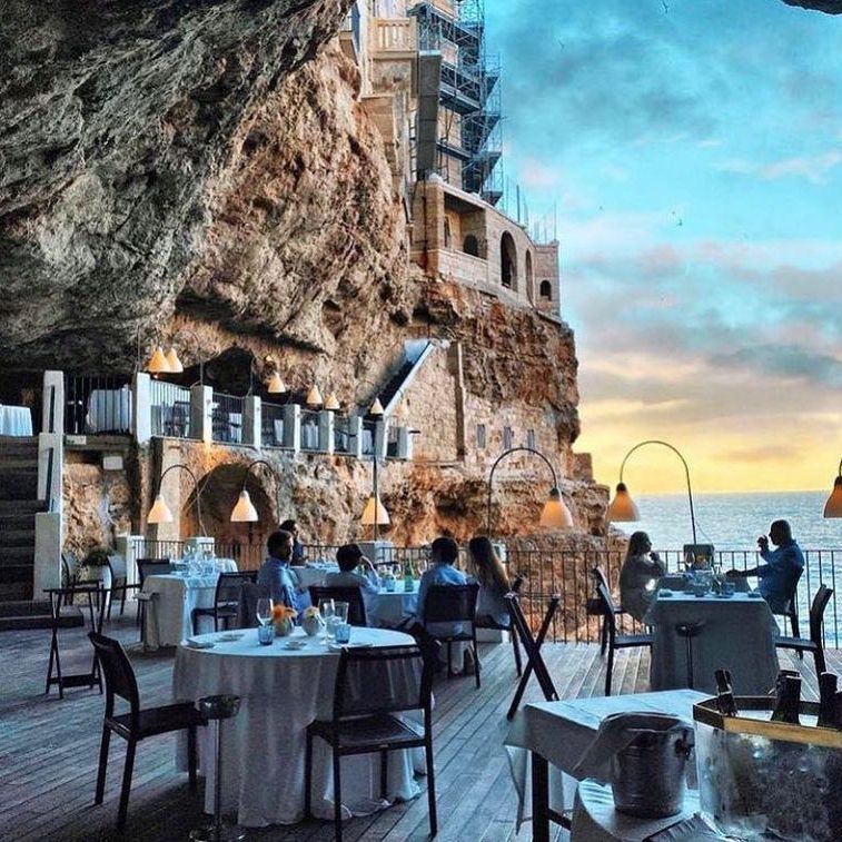 Grotta Palazzese Restaurant in Italy