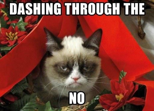 Grumpy cat Christmas meme