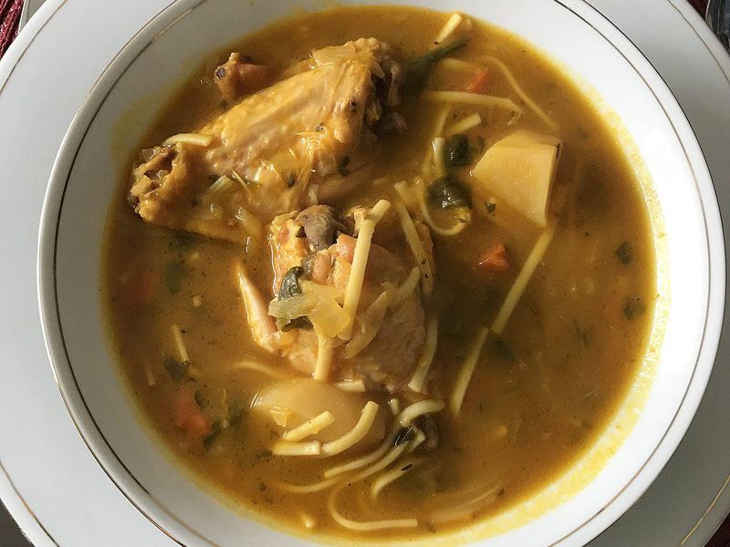 Haitian joumou soup